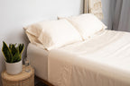 100% Gots Certified Organic Cotton Sheets For Cozy Sleep - Sateen Weave - Full Set Of Bedding Sheets & Pillowcases - 400 Threads