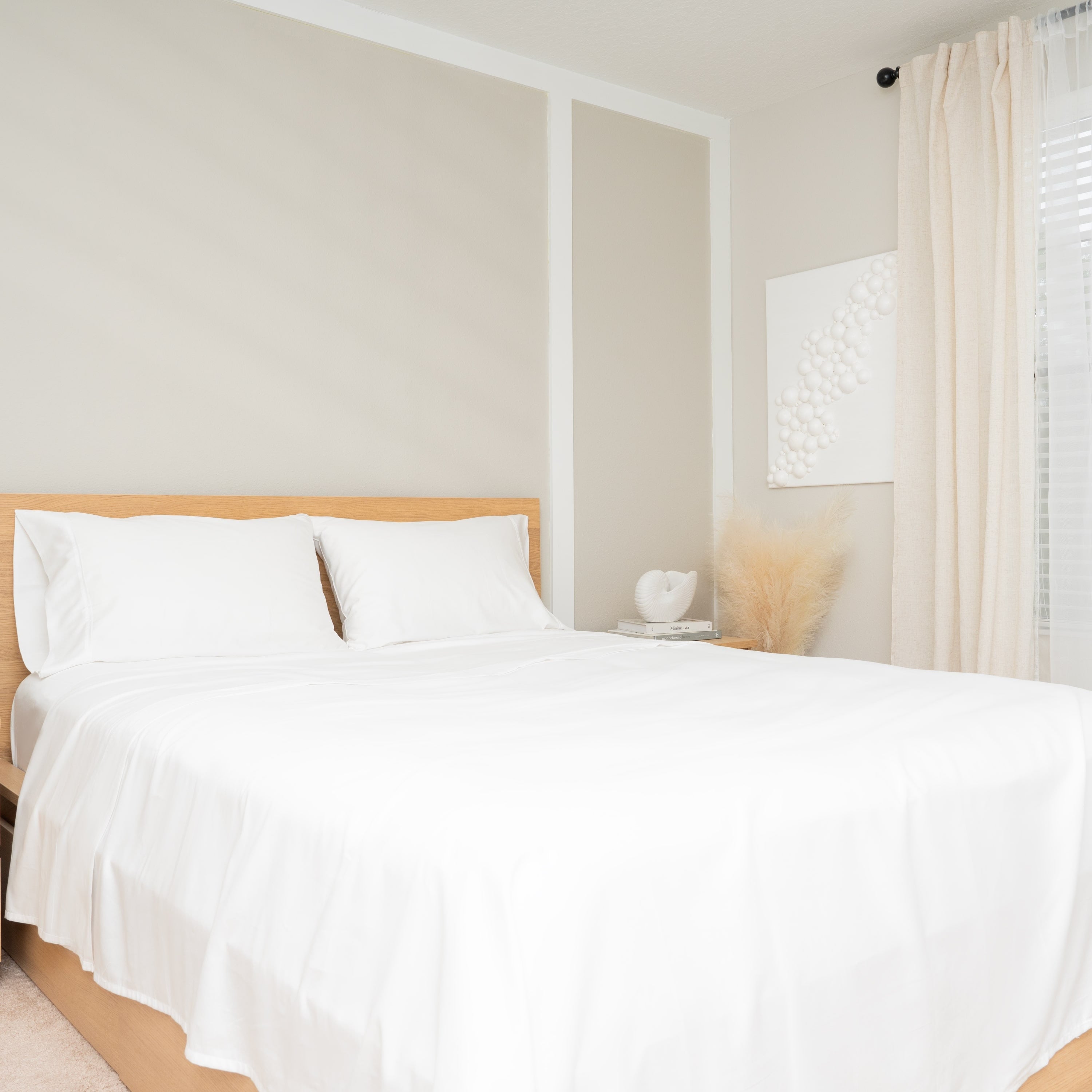 100% Gots Certified Organic Cotton Sheets For Cozy Sleep - Sateen Weave - Full Set Of Bedding Sheets & Pillowcases - 400 Threads