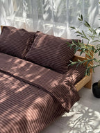 Striped Cotton Pillowcase - Standart, Queen King And Custom Size, Stripe Pillow Cover, 100% Organic Pillow Shams