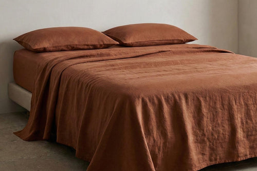 100% Pure European Linen Sheet Set | Soft Washed Bedding | Breathable Luxury Bed Set